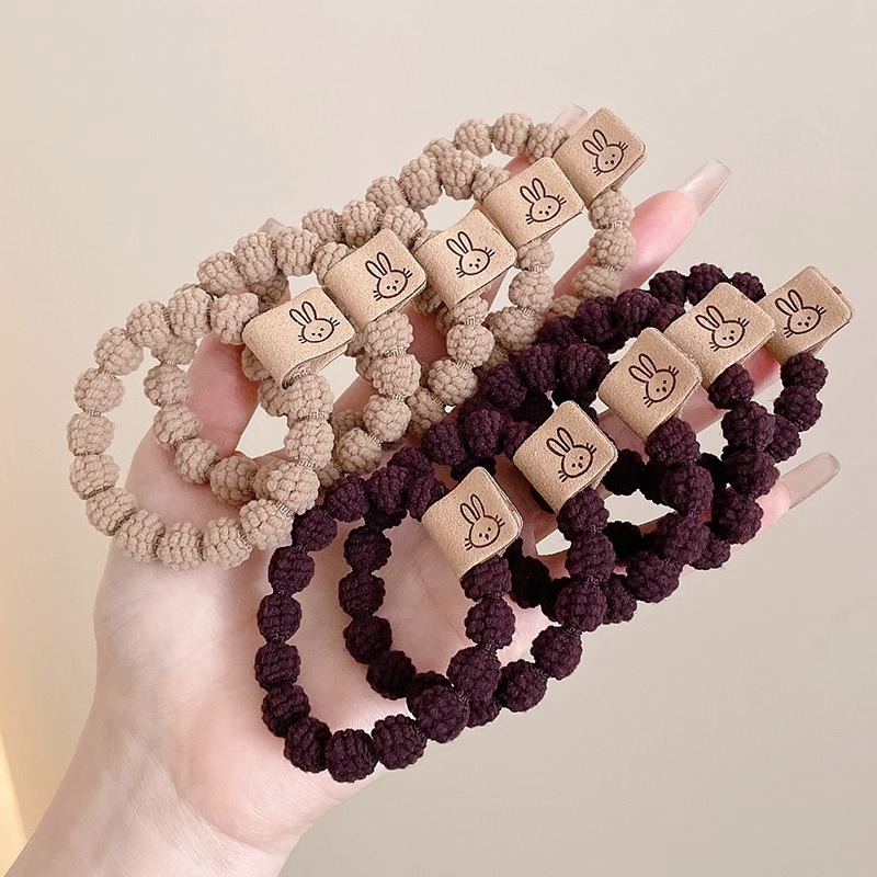 Cuerda para el cabello de dibujos animados, alta elasticidad y durabilidad, banda elástica para atar la cabeza, bola para mujer, lazo para el cabello, cuerda para la cabeza, nueva funda de cuero, accesorios para el cabello, todo fósforo