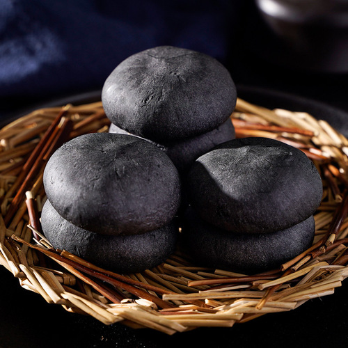 [Full Box 6O Packs] Five Black Mulberry Purple Rice Cake Sucrose-free Breakfast Pastries Whole Grains Full Meal Replacement Snacks