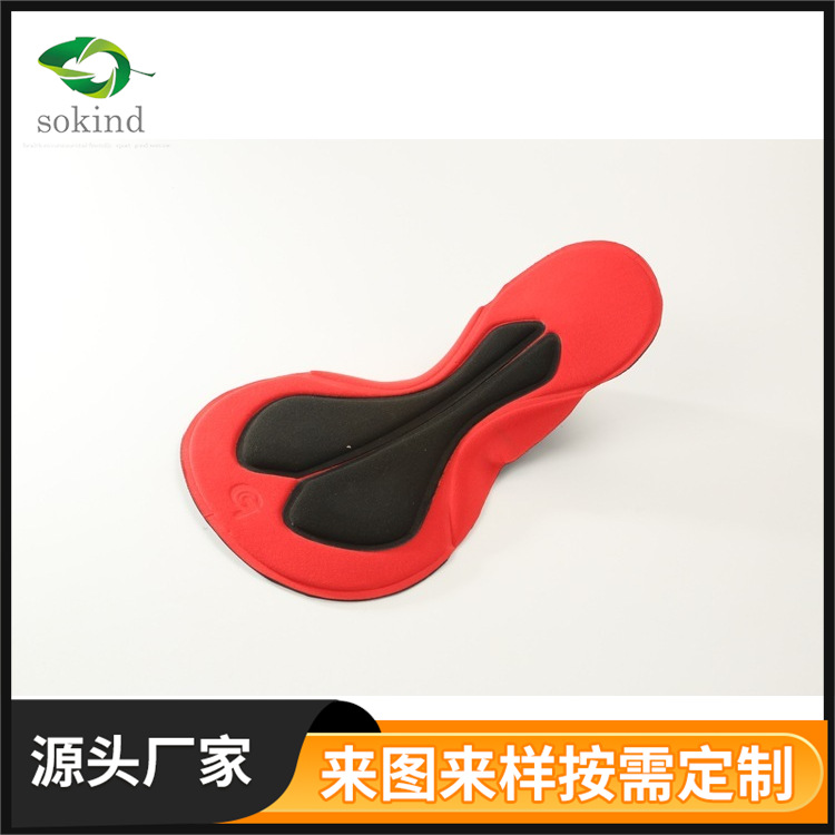 时尚撞色印花海绵坐垫骑行服装辅料单车服裤垫热升华印花骑行坐垫