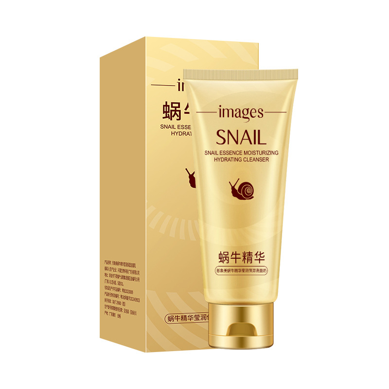 Imagen belleza Caracol esencia hidratante limpiador facial espuma densa limpieza profunda piel limpiador facial al por mayor