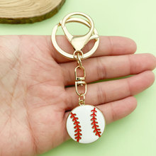 新款球形图案吊饰运动系列创意装饰品吊坠杯子钥匙扣配件卡通杯链