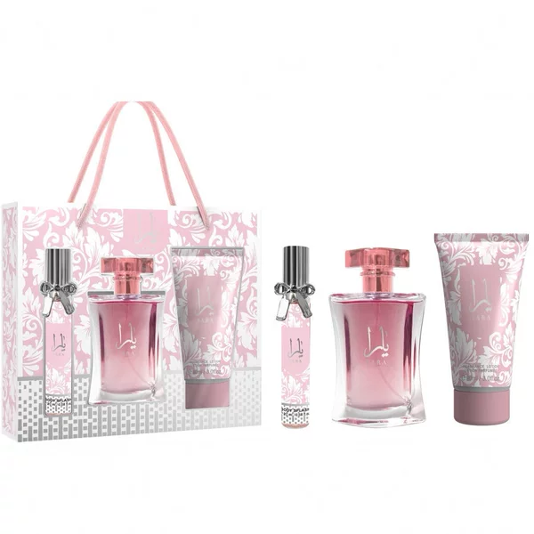 Cross-Border Middle Eastern Perfume Gift Set for Women, Eau De Toilette Three-Piece Set, Body Spray, Women's Perfume, Body Lotion