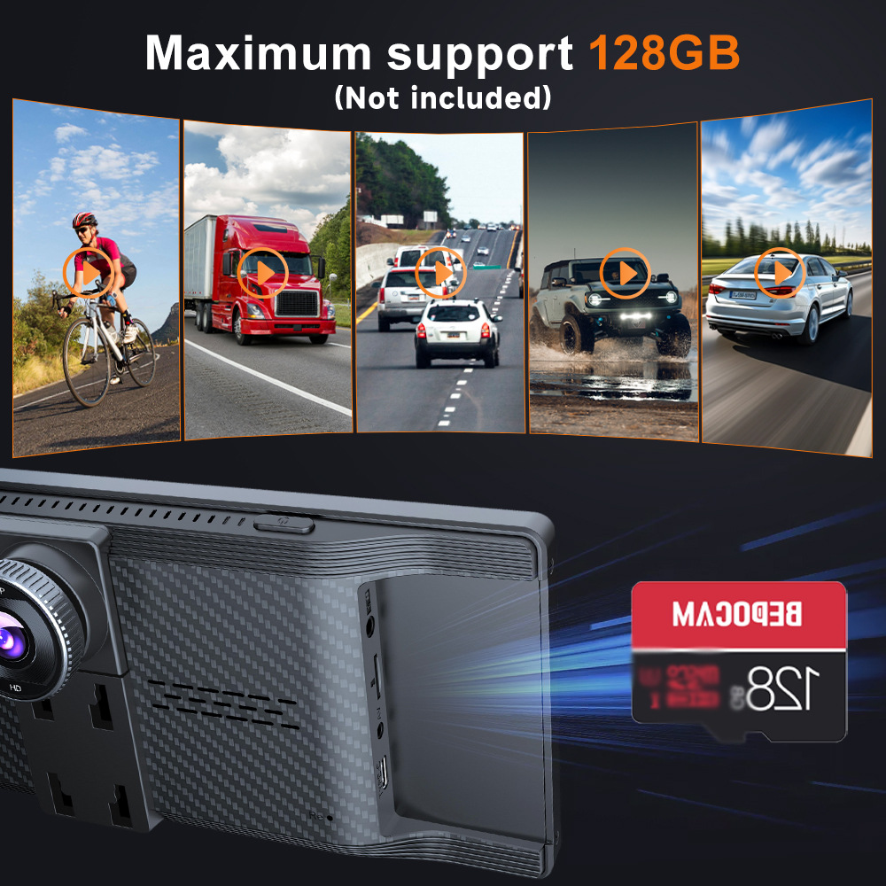10.26inch Carplay Dash Cam with 4K High-Definition Screen and Wireless Navigation Supports Androidauto