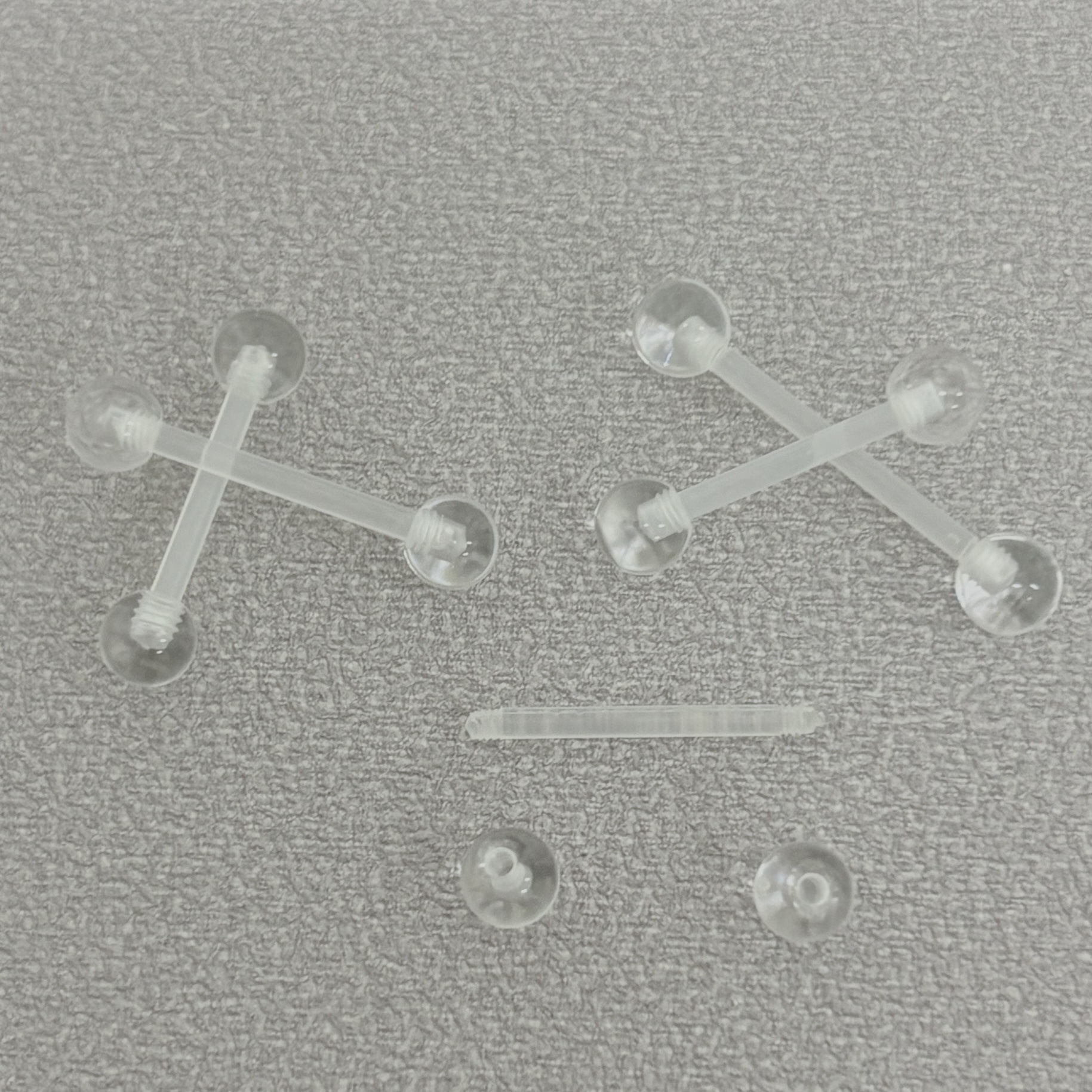 Pointed titanium steel lip stud product view