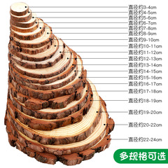 Original wood slices DIY tree ring wood slices round wood slices decorative background wall small round solid wood slices material handmade hand-painted