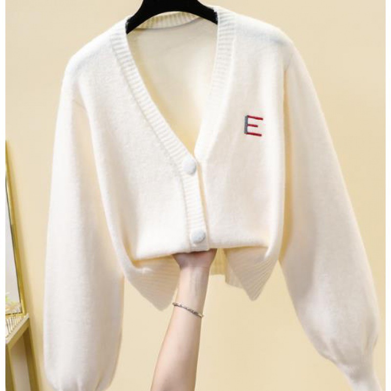 Demi-season knitted cardigan