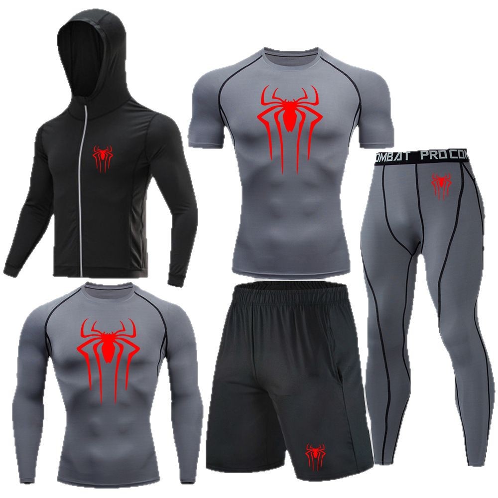 Women's Clothing Women's Sportswear Set Breathable Quick Drying Lightweight Five Piece Casual Sports Outfit With Long And Short Sleeve Options_voghion.com