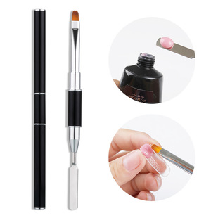 Cross-border explosions double-headed dual-purpose nail light therapy pen with color adjustment glue embossing stick multi-functional nail pen wholesale