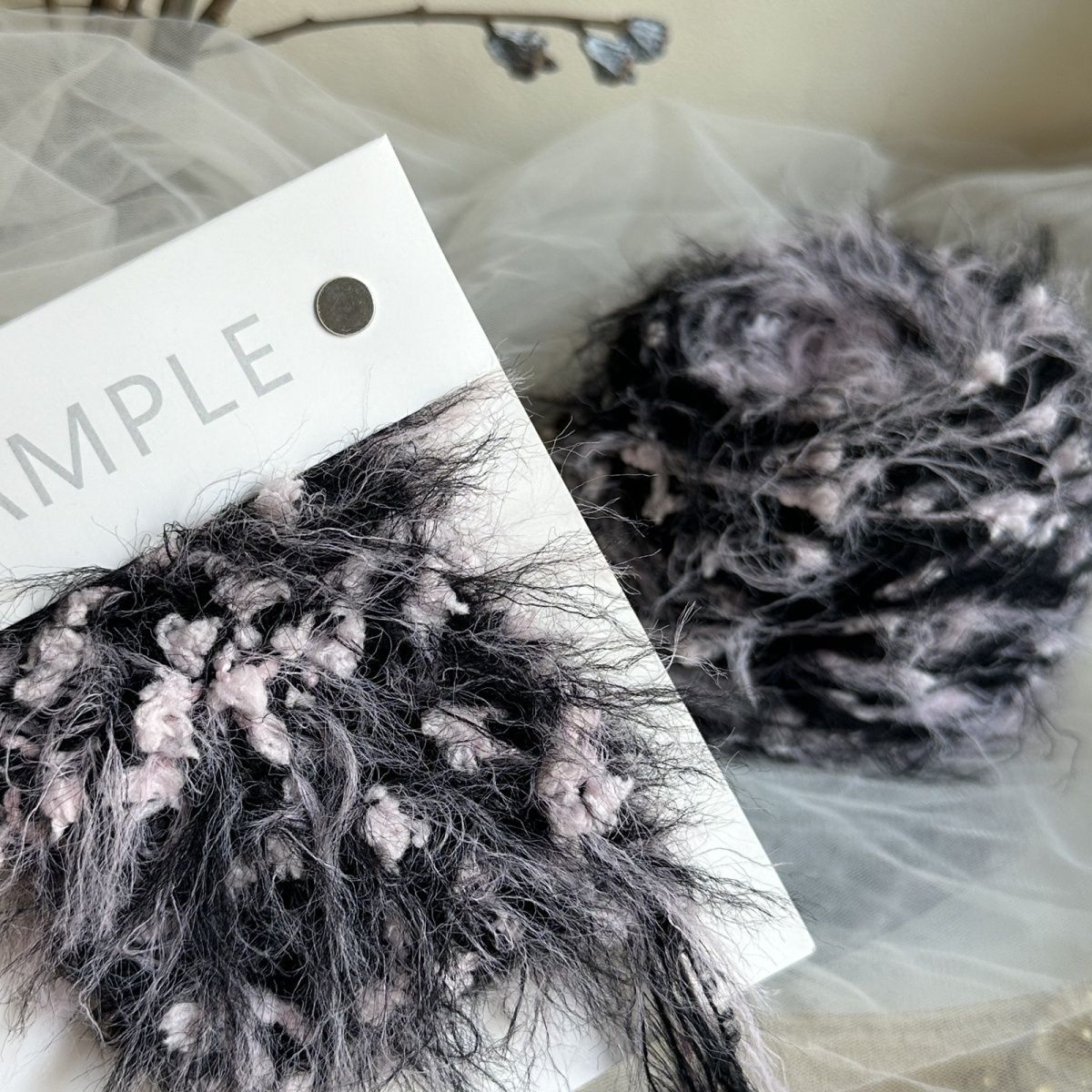 手混线【爆款黑粉】特色线糖糖兔钩织包包围巾帽子diy咕卡发夹