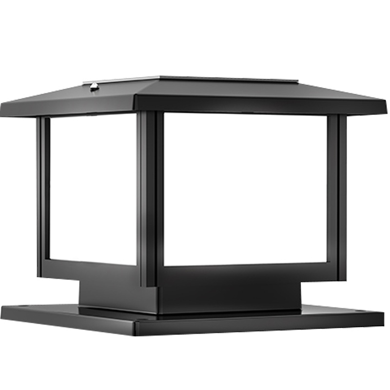 lámpara de poste solar lámpara de patio impermeable al aire libre lámpara de puerta de casa lámpara de poste de puerta lámpara de pared exterior