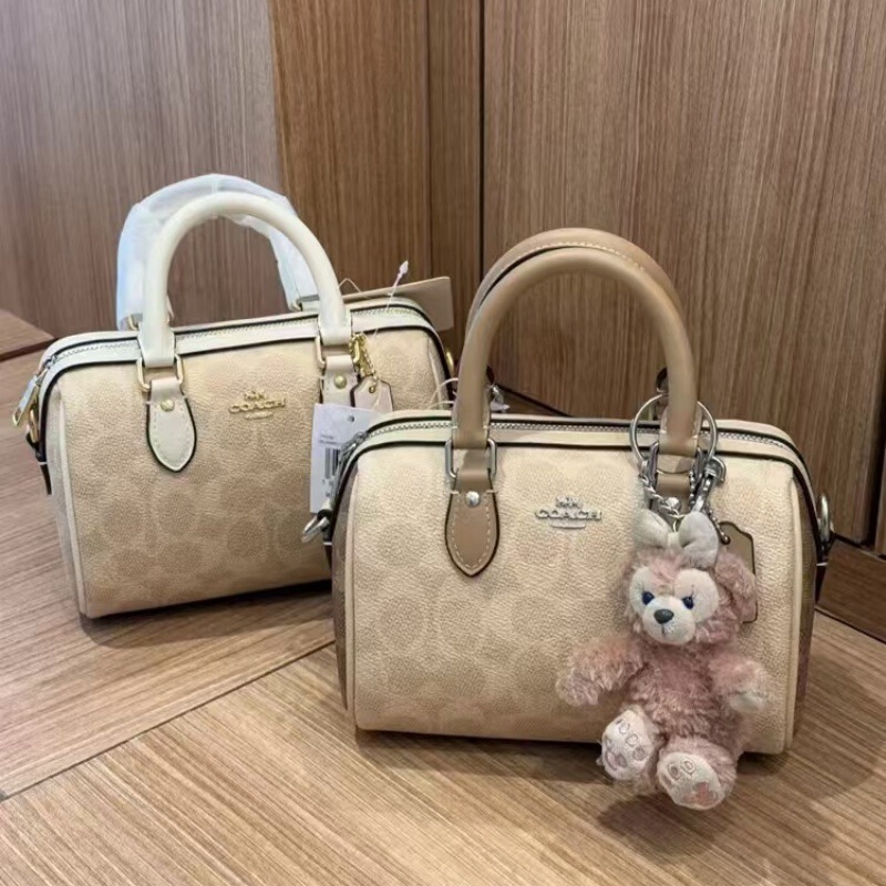 Coach C New Rowan Boston Women's Bag Classic Retro Presbyopic Mini Pillow Bag Satchel Shoulder Crossbody Bag