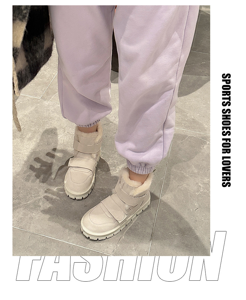 Women's Snow Boots With Thick Soles And Velvet Lining For Winter_voghion.com