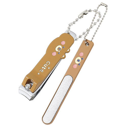 Creative and Cute Cartoon Nail Trimmer and Ear Scoop Set for Kids, Portable Nail Nipper and Nail Clipper