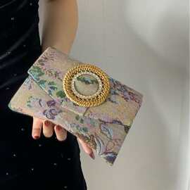 夏新品原创印花小斜挎包小众设计手机包斜挎包搭配旗袍复古中国风