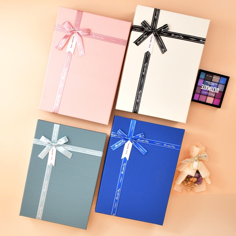 大号长方形粉色衣服包装盒礼品盒精美生日创意礼物盒可加印logo