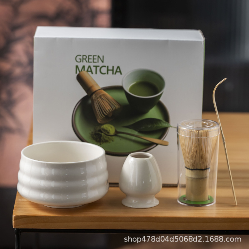 国境を越えた日本抹茶茶道道具、百本立茶筌、抹茶茶碗、宋代茶注ぎセットの家庭用コンプリートセット|undefined
