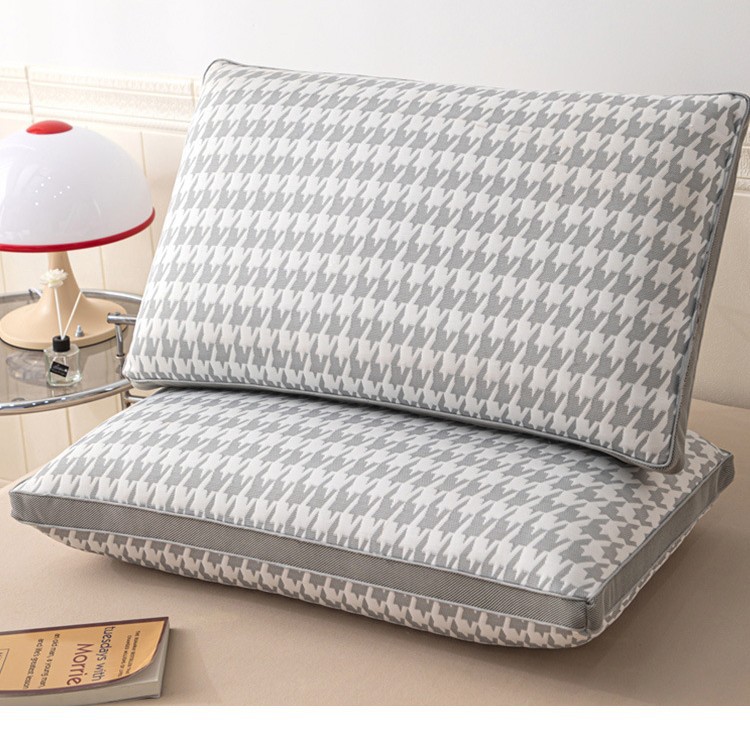 니트 물떼새 격자 베개 900g 중간 베개