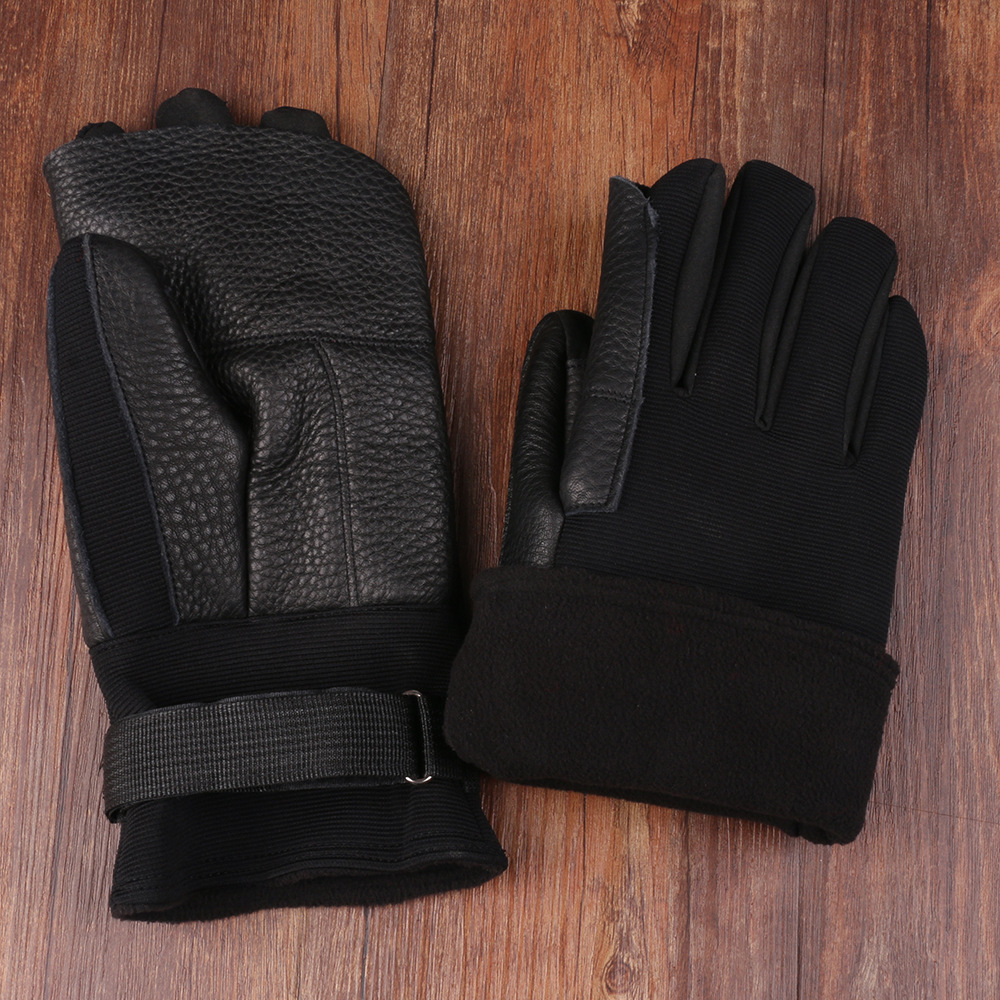 Guantes de caída de cable al aire libre Montañismo Escalada en roca descenso rappel guantes de entrenamiento antideslizantes resistentes al desgaste Deportes guantes de entrenamiento militar