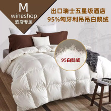 出口五酒店羽绒被95白鹅绒被子冬被芯加厚保暖春秋被单双人