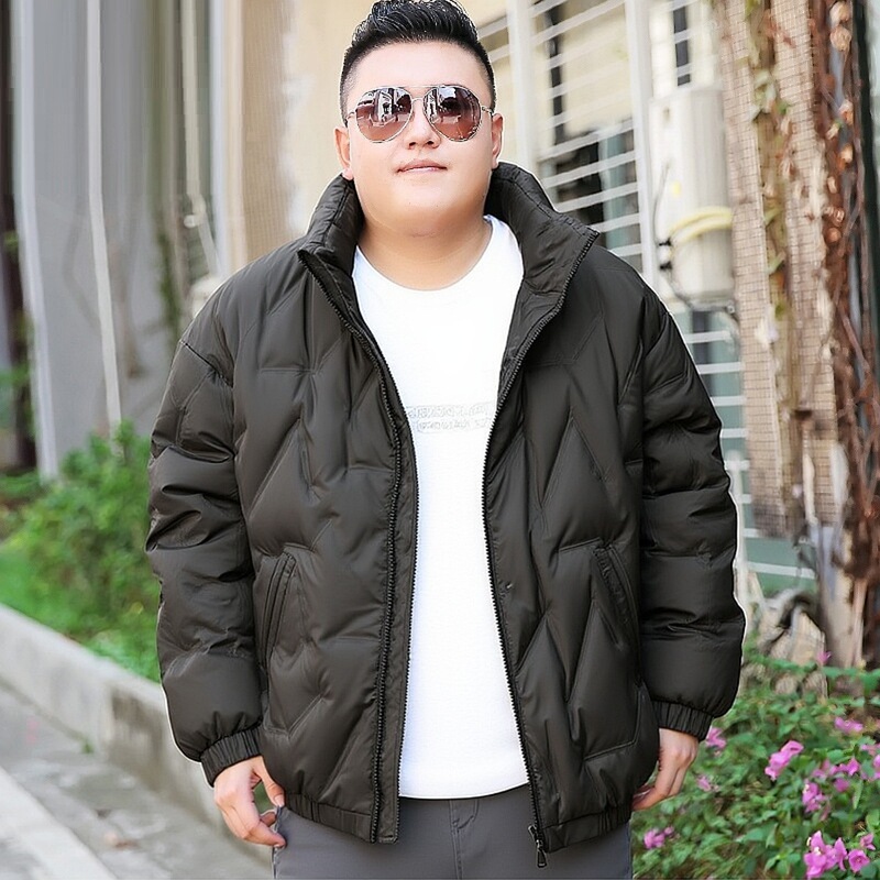 2025 White Duck down Jacket Winter Plus Size Men's Warm Thick Loose Oversized Coat