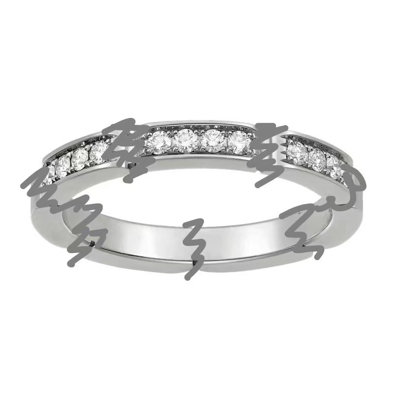Multi-section diamond [white gold]