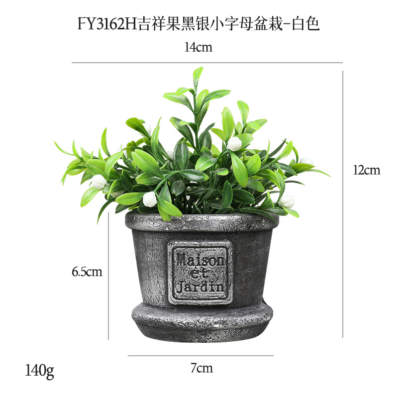 Más de 100 conjuntos de bonsáis artificiales de flores de plástico, plantas en maceta de pulpa de papel retro de gran venta transfronteriza, adornos de flores artificiales, macetas de flores falsas.