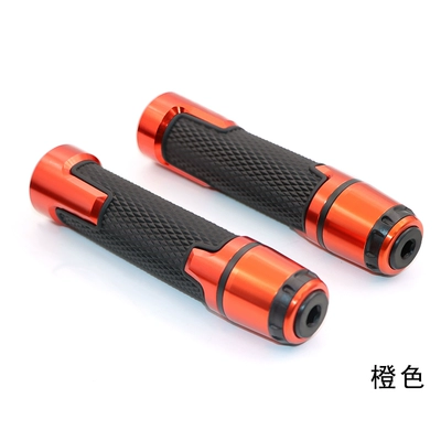 Handlebar Rubber Grips Throttle | Motorcycle Handle Cover - 407-handle-glue-orange