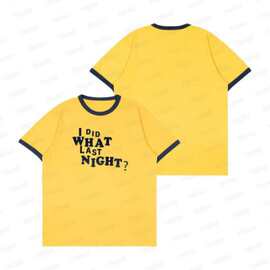 i did what last night 应援打歌衣服同款短袖T恤衫女上衣夏装