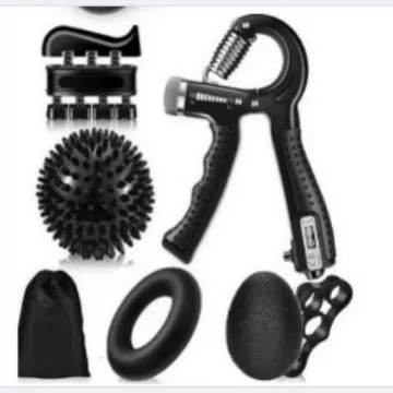 Grip suit hand rehabilitation training five-piece silicone five-finger trainer grip ring grip ball combination
