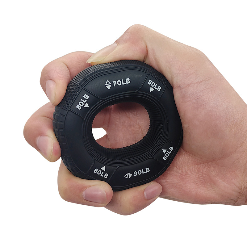 20-90 lbs silicone grip ring arm strength training gripper…