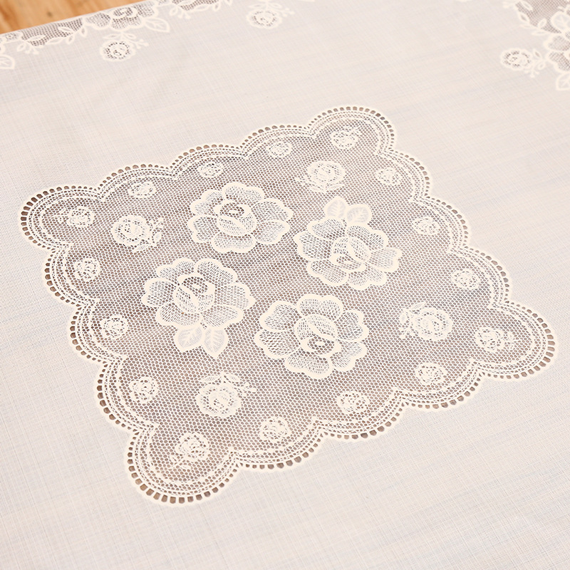 Teje simple de alta calidad estilo de flor rectangular tela de mesa a prueba de polvo a prueba de aceite a prueba de agua tela de mesa de té suministro directo transfronterizo