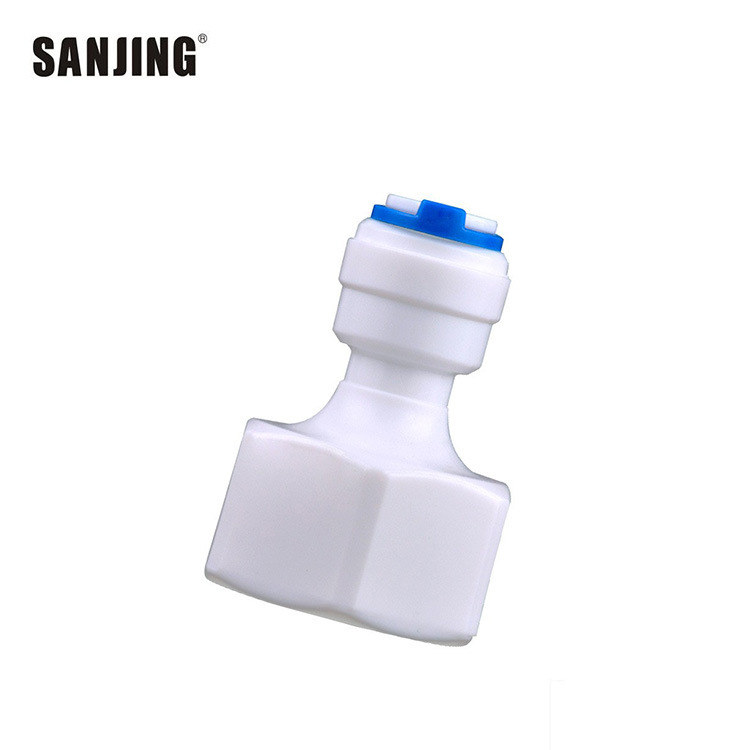 Venta al por mayor 4-punto interior dientes a 2 tubo purificador de agua del hogar conector rápido 1048n purificador de agua conector