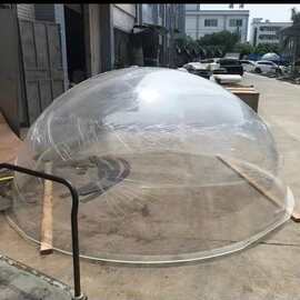 大型亚克力透明空心球婚庆场景布置道具半球防尘罩橱窗展示球大球