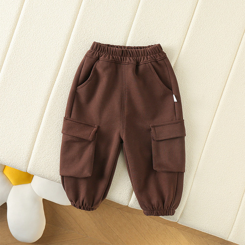 New children's casual fashionable loose girls' sportswear Korean version simple spring outerwear work pants