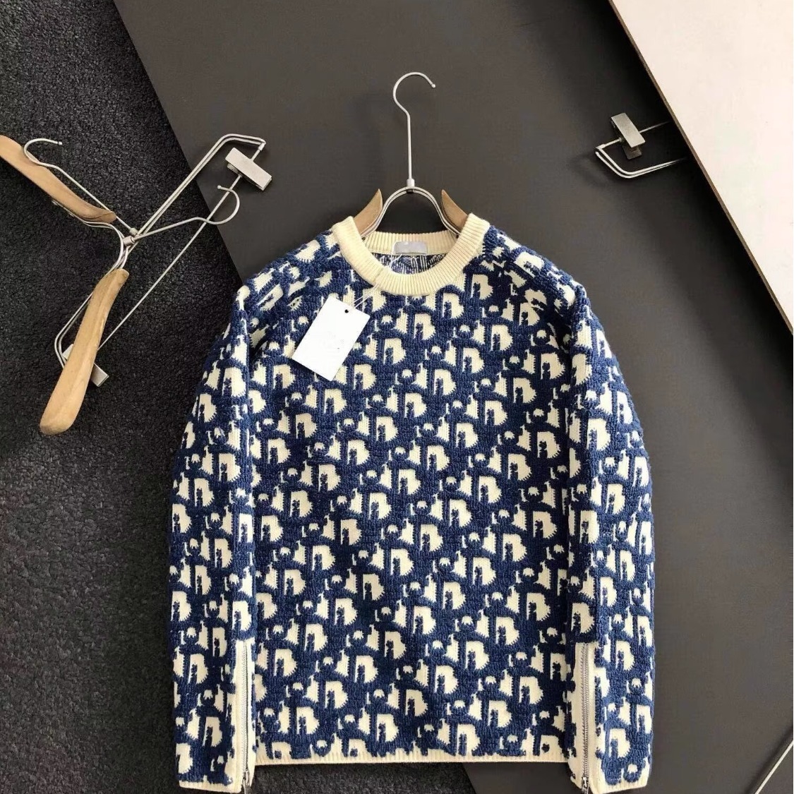 Qadın üçün jakkard toxunma sviter, uzunqol pullover