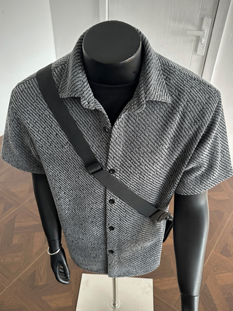 Oversized Casual Basic T-shirt For Men Unisex Hong Kong Style Loose_voghion.com