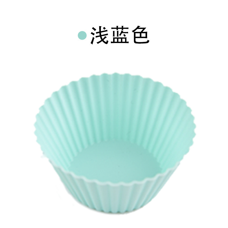 スポット食品グレードのシリコーンケーキ型マルチカラー高温耐性マフィンカップ型再利用可能なビスケット型抜き|undefined