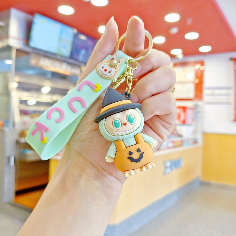 新しい女装ラブブキーペンダント PVC かわいい立体人形車のキーチェーン人形マシン小さなギフト|undefined