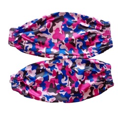 四針袖套迷彩加肥加大花色複合布防髒耐磨防污家務用工作勞保套袖