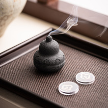 复古紫砂福禄香薰炉香座盘香线香檀香香器茶桌摆设家用室内小香炉