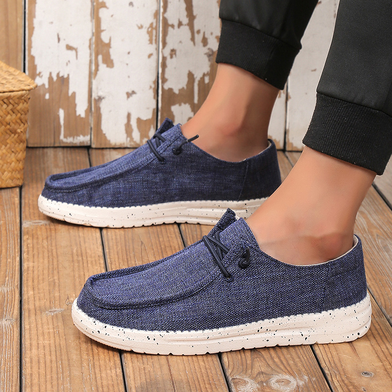 Cross-border Xiyin Best-selling Large-size Canvas Casual Shoes For Men, Canvas Men Loafers_vogvips.com