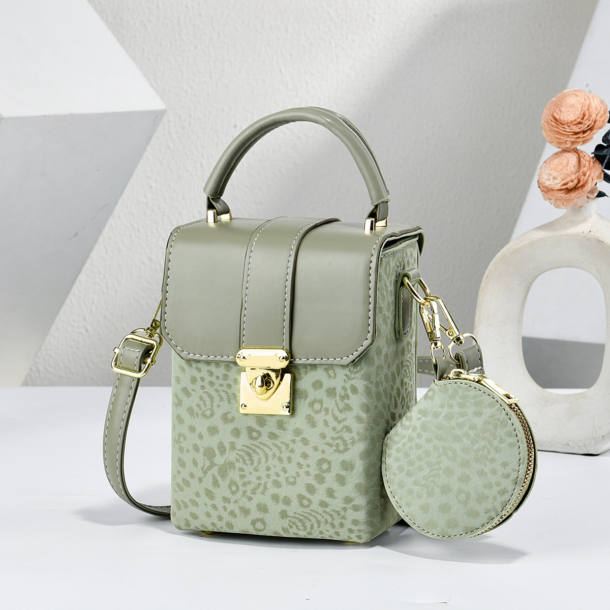 Pequeño paquete de dos piezas bolsas de madre mini bolsas de cubo colgantes bolsas de cambio bolsas de mano compactas exquisitas bolsas transfronterizas