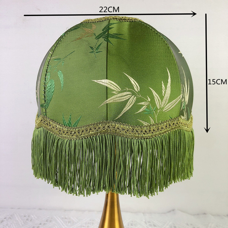 Estilo europeo creativo tela de lana lámpara de mesa sombra Hotel B & B dormitorio Lámpara decorativa accesorios lámparas de iluminación