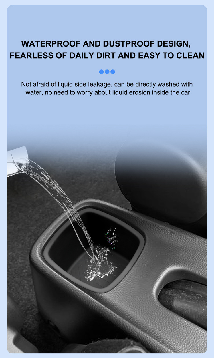 Suitable for 16-24 Models of Suzuki Swift, Rear Center Console Cup Holder Cover, Swift Silicone Anti-Slip Mat, Car Accessories Modification