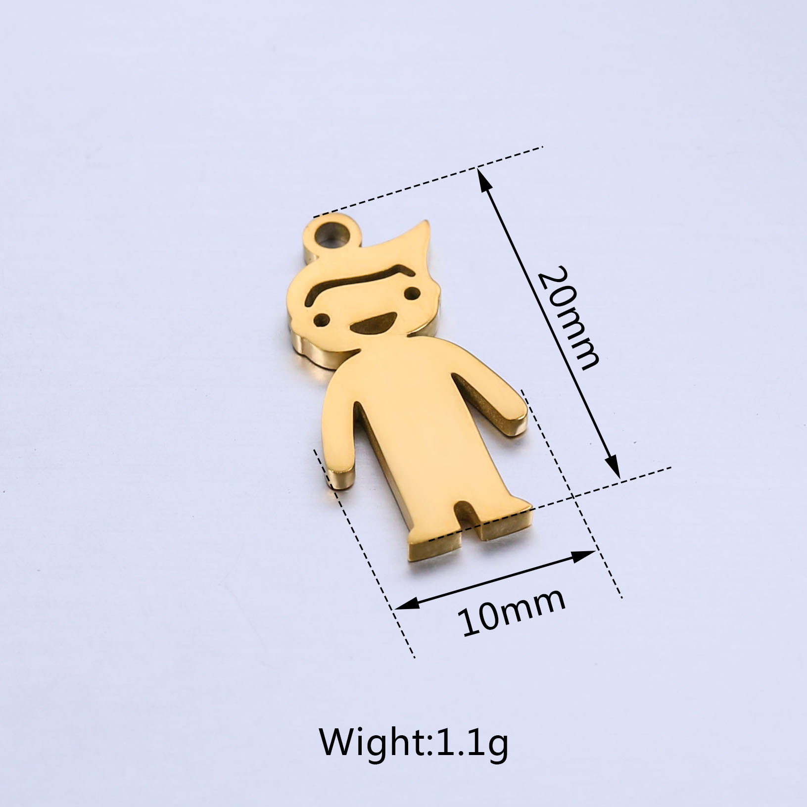 7g Weight Pendant Jewelry Making Type 10 * 20mm Jewelry Making Size DIY Jewelry Accessories Classification 5 PCS/Package Quantity 304 Stainless Steel Material Human, Animal Pattern All Seasons Season Plating Design Basic, Simple Style Style 5 PCS/Package 10 * 20mm 304 Stainless Steel Human Animal Pendant 7