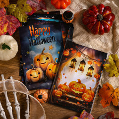 悦真魔法夜カボチャ頭ハロウィーン小カードクロスボーダー外国貿易誕生日祝福グリーティングカードはがき