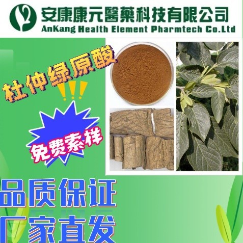 杜仲提取物杜仲绿原酸3一咖啡酰奎尼酸25%备案生产厂家直发