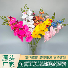 仿真7头蝴蝶兰婚礼花艺插花家居装饰影楼拍摄布景婚庆仿真蝴蝶兰