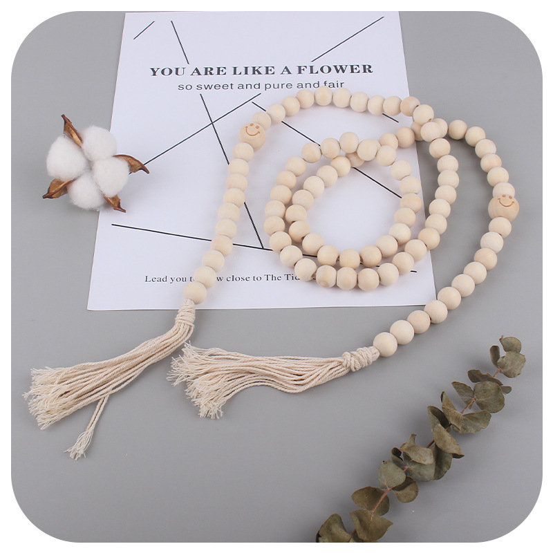 Creativa cara sonriente cortina cuerda muebles colgante niños molar juguete mordedor Amazon nueva decoración de muebles