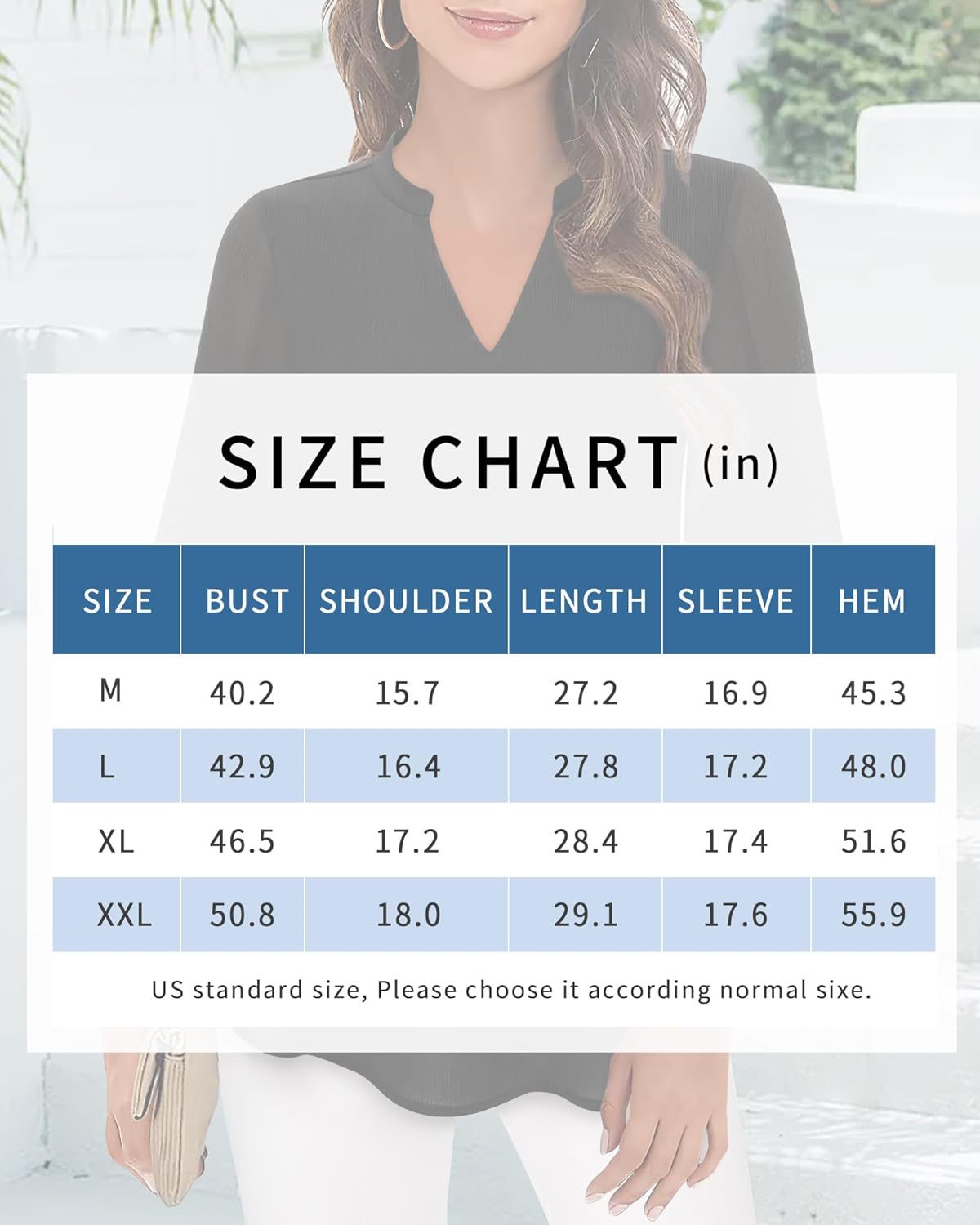 Damen Chiffonbluse Mit V-ausschnitt Und Blütenärmeln_voghion.com